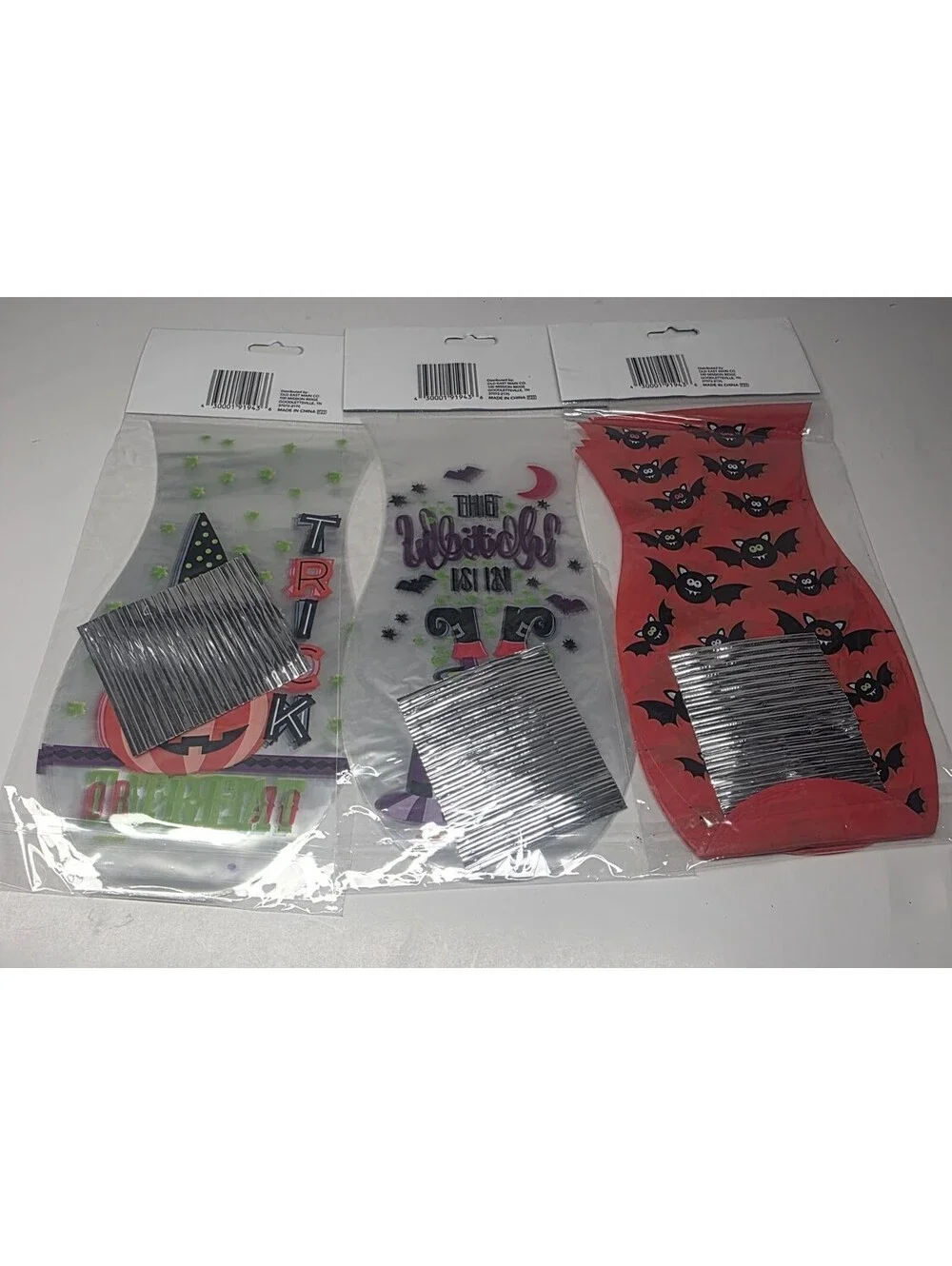 20 Count Halloween Treat Bags - 3 Pack with Twist Ties - Fun Halloween Theme